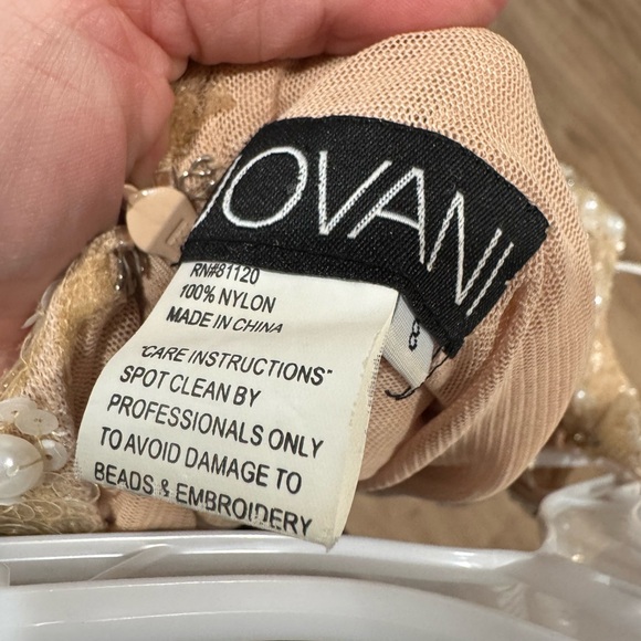 JOVANI 60010 BEADED WEDDING JUMPSUIT No Skirt - size 8 - Picture 4 of 6